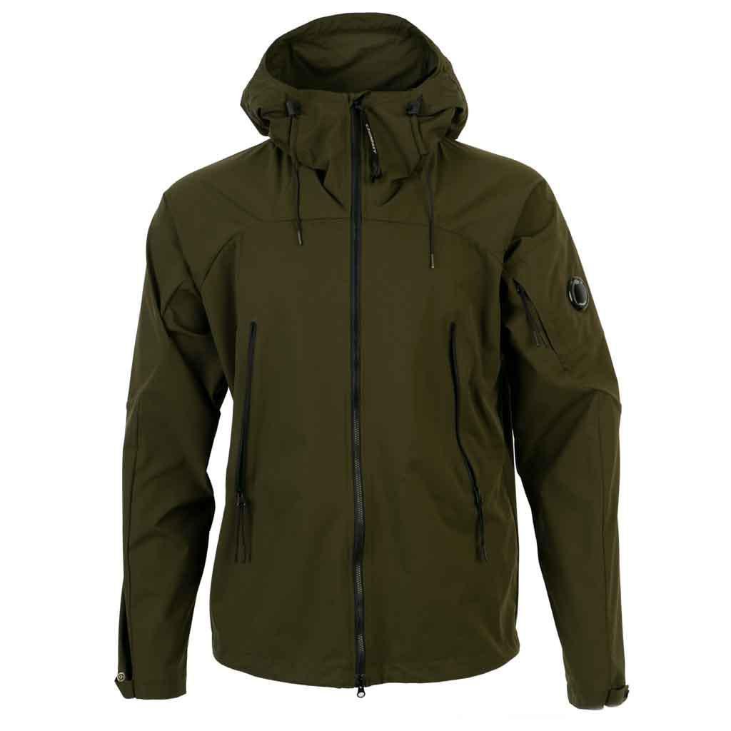 C.P. Company Pro-Tek Lens Hooded Jacket in Green
