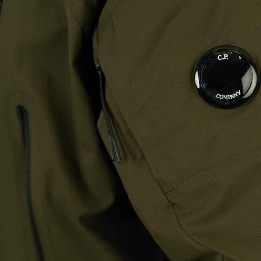C.P. Company Pro-Tek Lens Hooded Jacket in Green