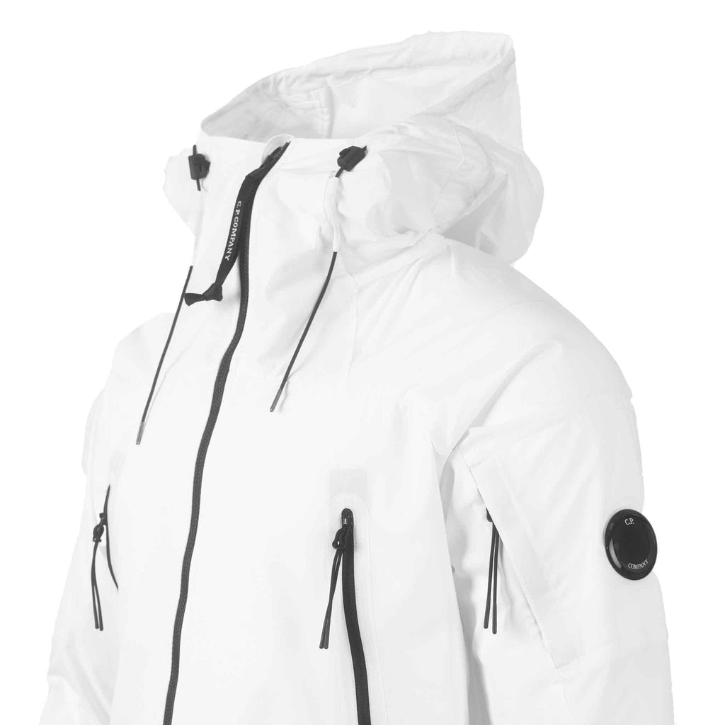 C.P. Company Pro-Tek Lens Hooded Jacket in Guaze White