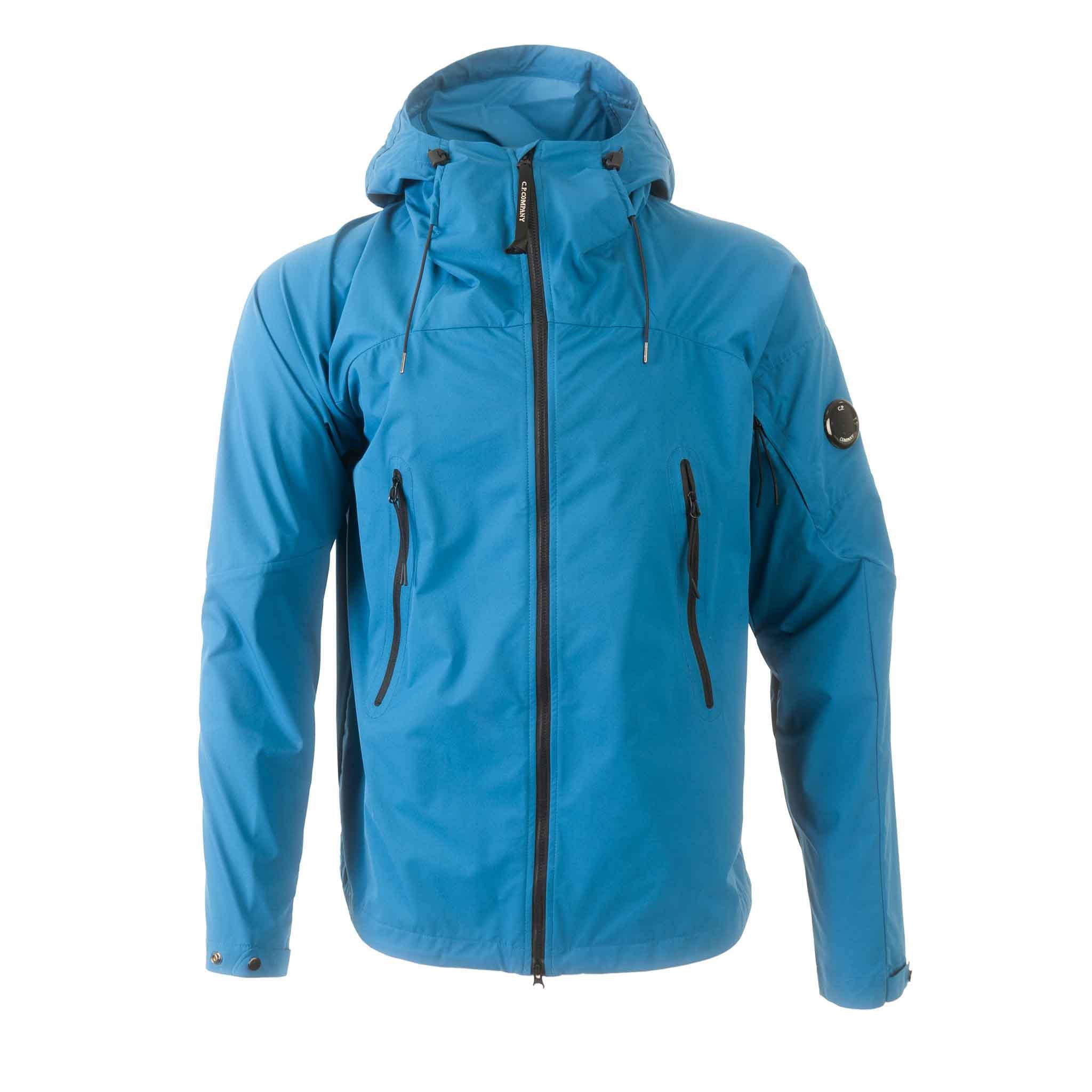 C.P. Company Pro-Tek Lens Hooded Jacket in Ink Blue