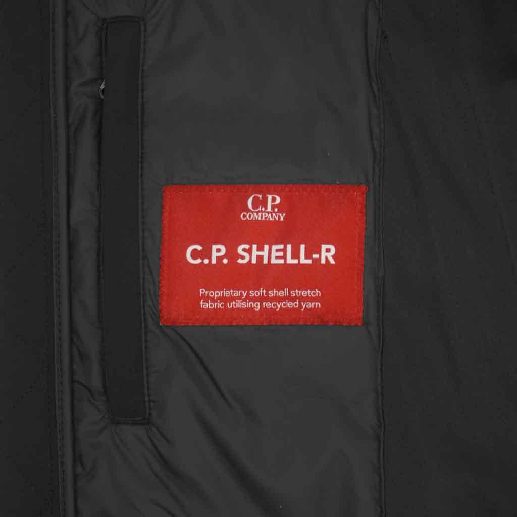 C.P. Company Shell-R Goggle Hooded Jacket in Black