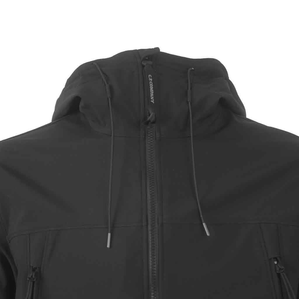 C.P. Company Shell-R Goggle Hooded Jacket in Black