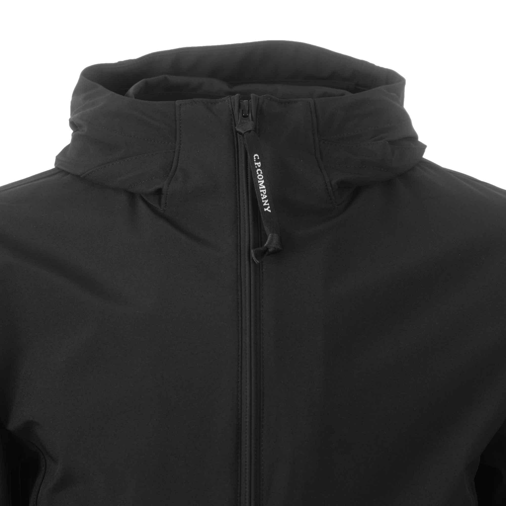C.P. Company Shell-R Lens Hooded Jacket in Black