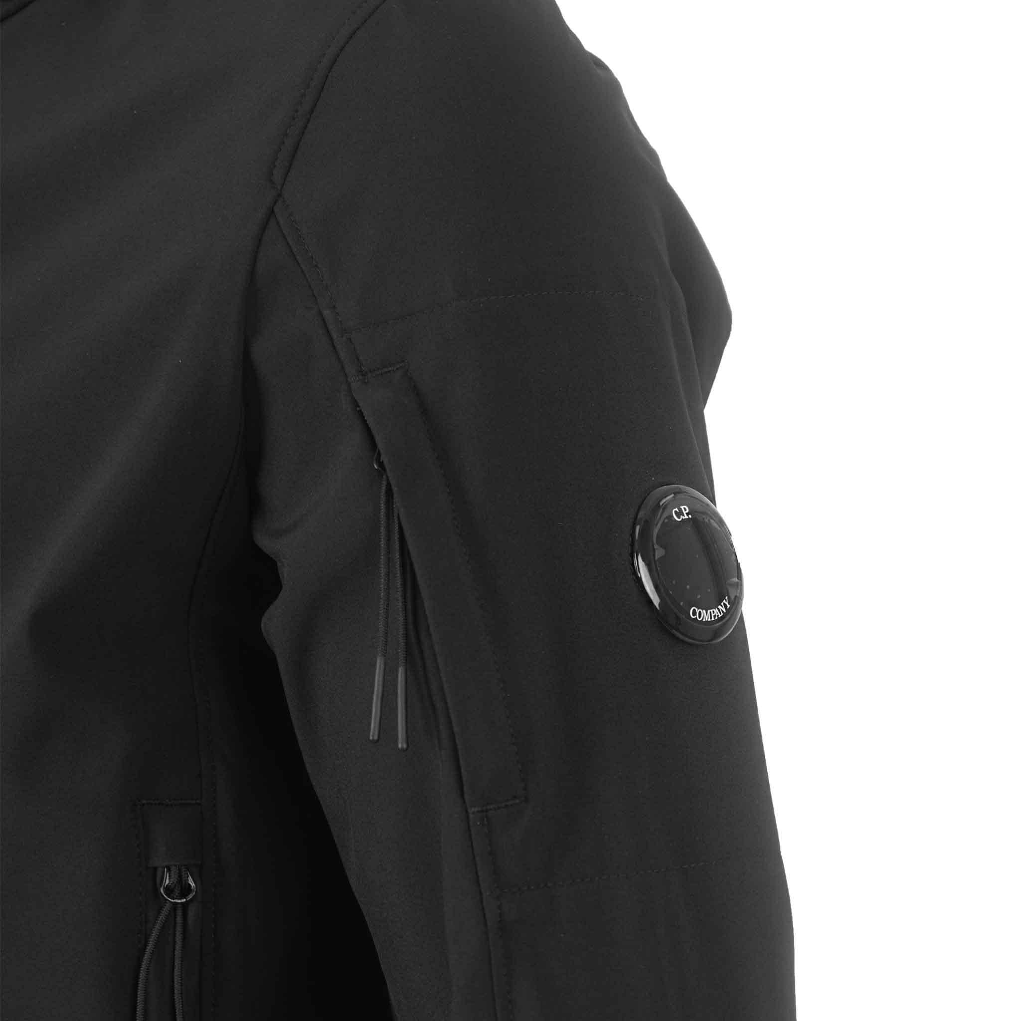 C.P. Company Shell-R Lens Hooded Jacket in Black