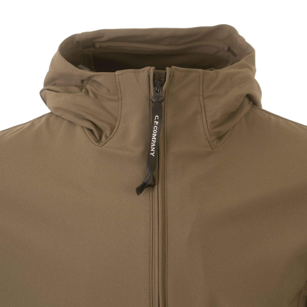 C.P. Company Shell-R Lens Hooded Jacket in Ivy Green