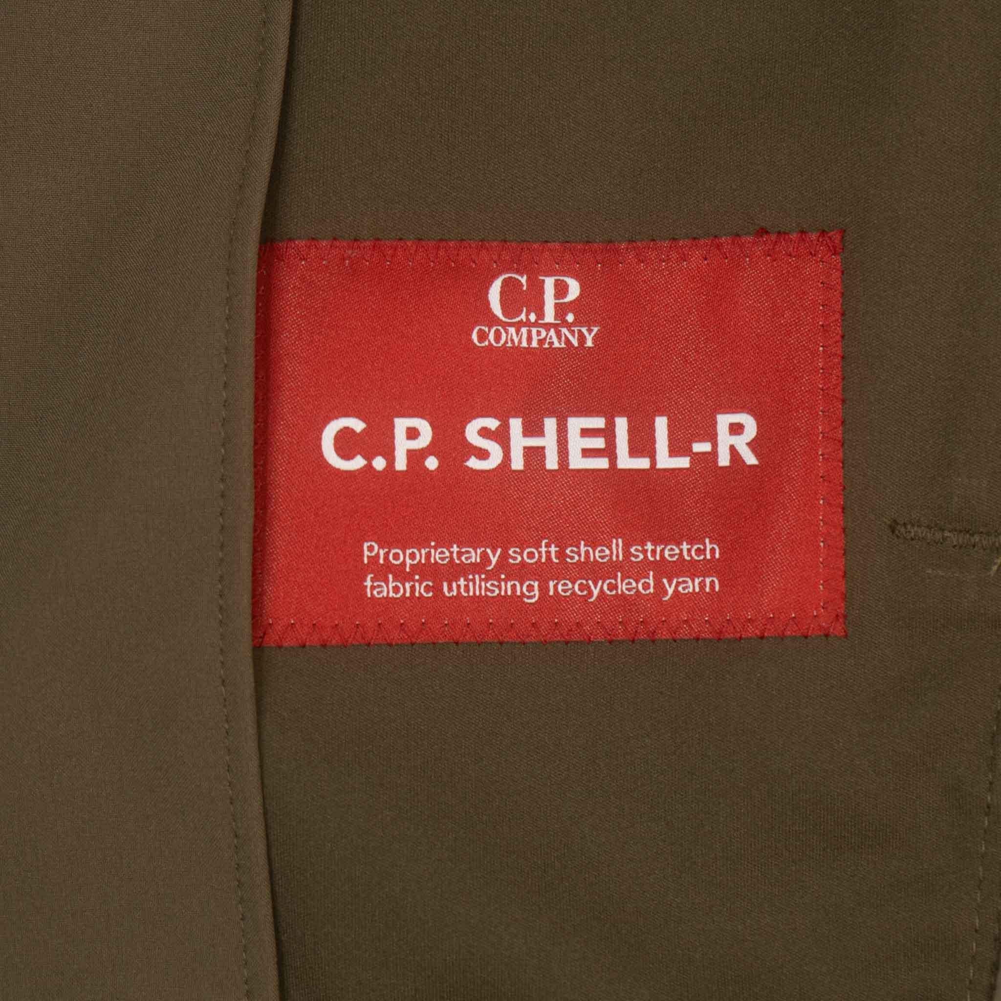 C.P. Company Shell-R Lens Hooded Jacket in Ivy Green