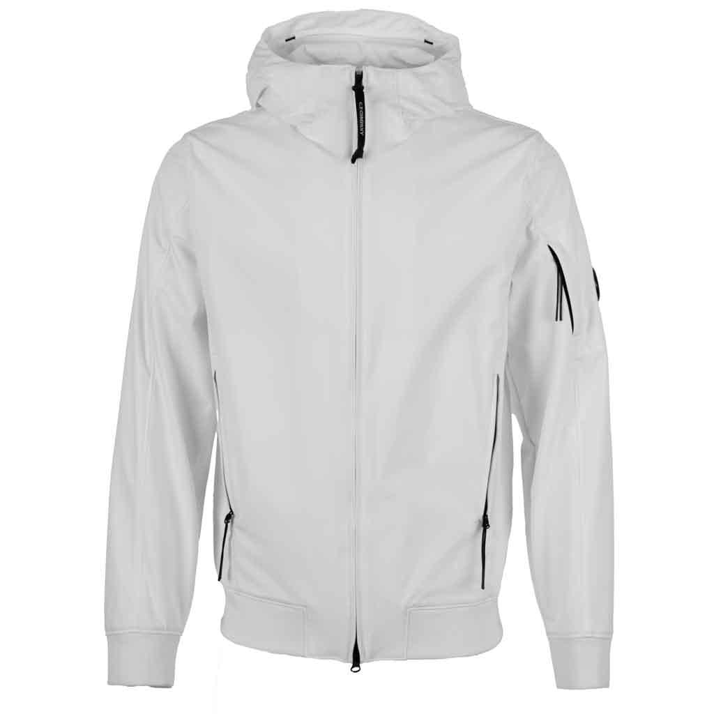 C.P. Company Shell-R Lens Jacket in Gauze White