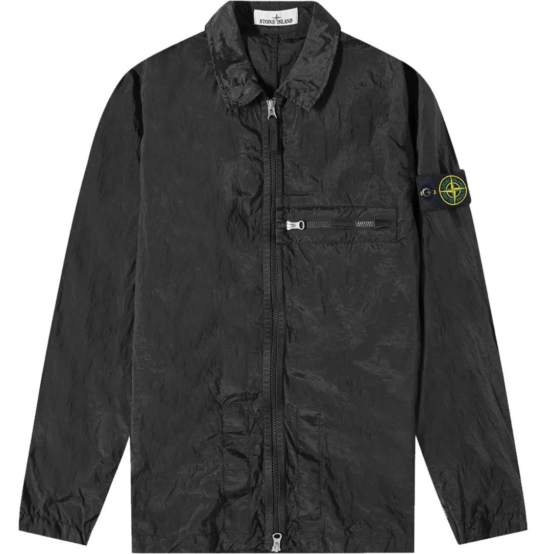 Stone Island Black Nylon Metal Overshirt