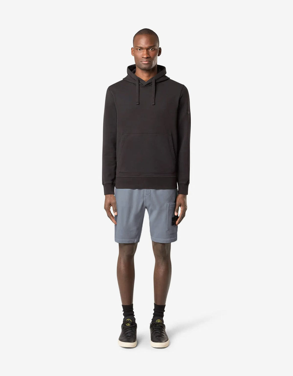 Stone Island Avio Blue Cargo Sweat Shorts
