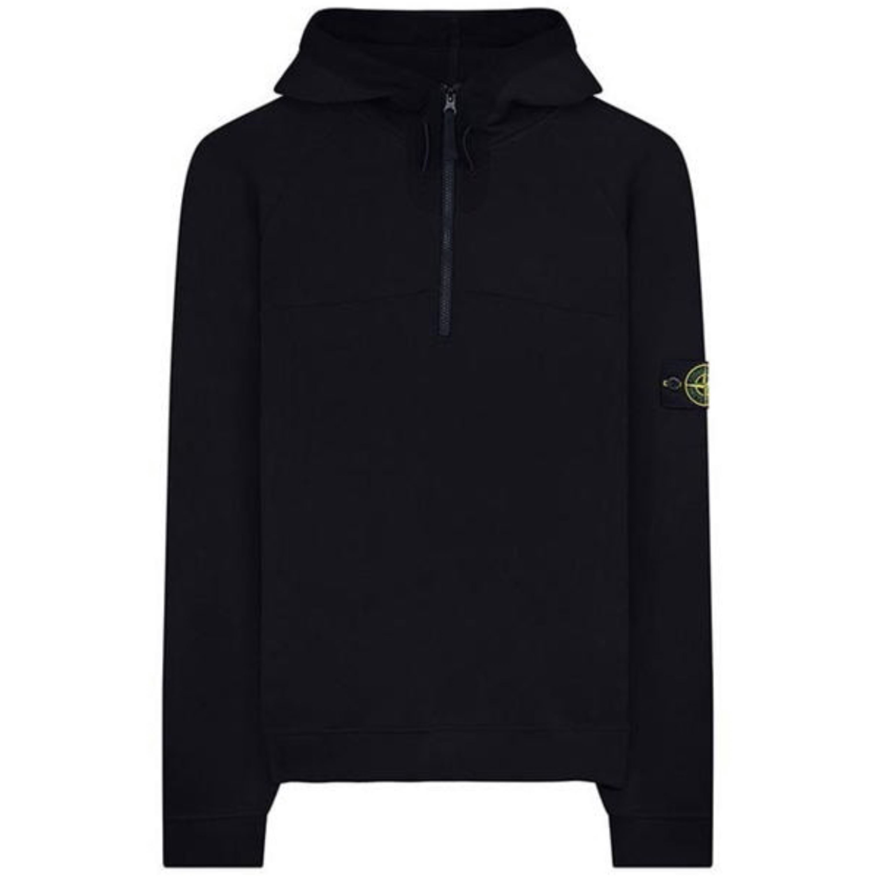 Stone Island Black 1/4 Zip Hoodie