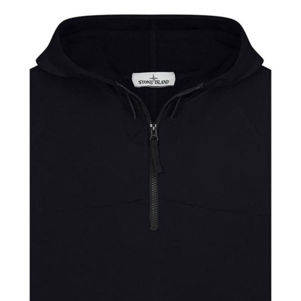 Stone Island Black 1/4 Zip Hoodie
