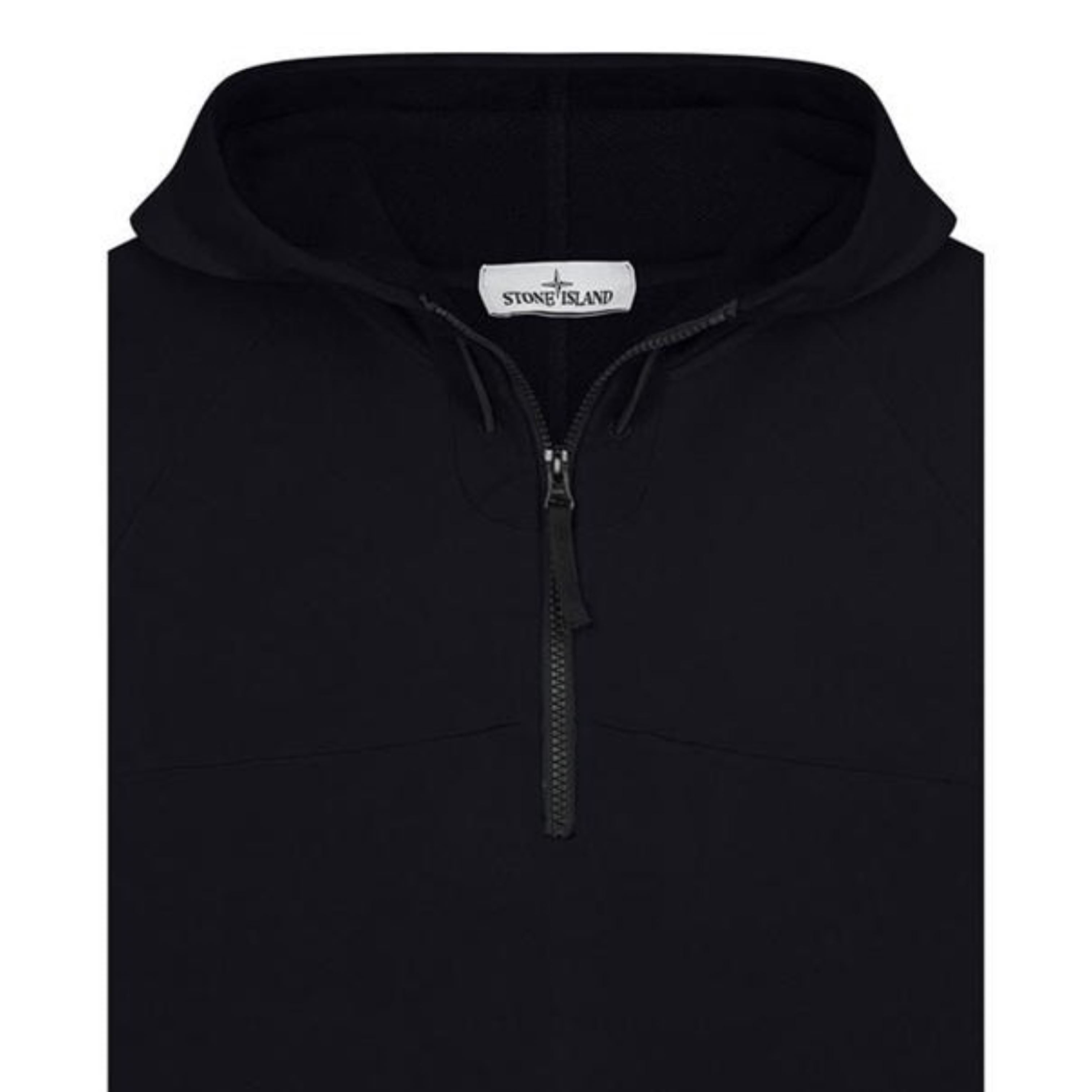 Stone Island Black 1/4 Zip Hoodie