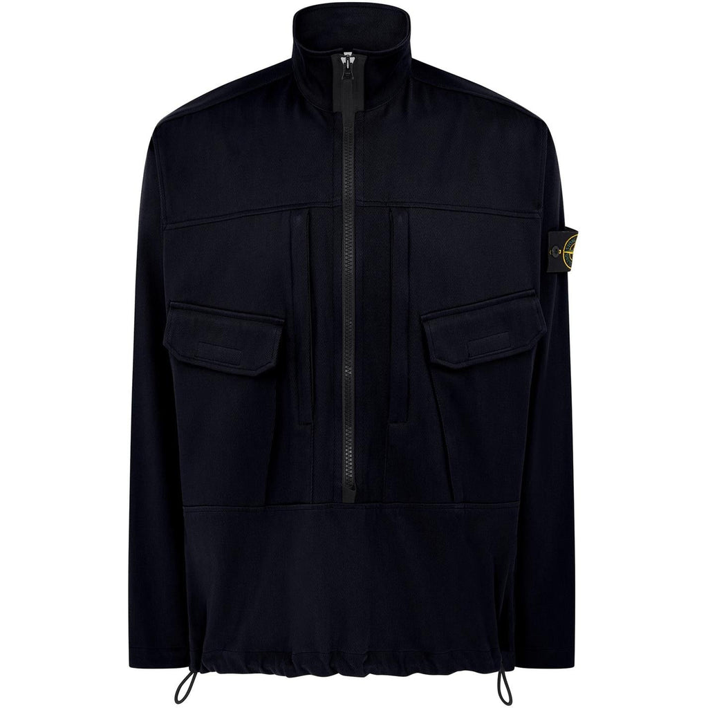 Stone Island Black Canvas Overshirt