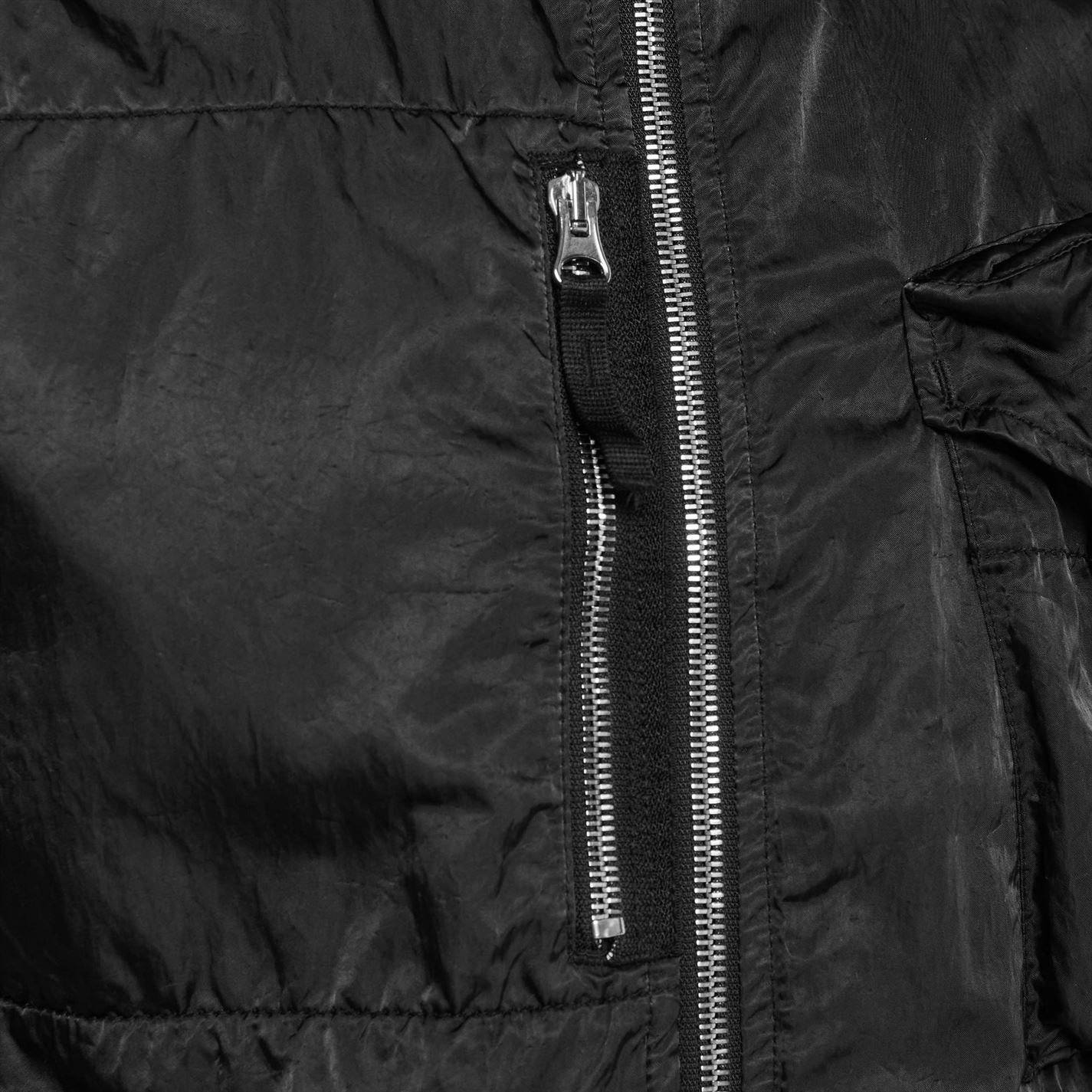 Stone Island Black Nylon Raso Gilet