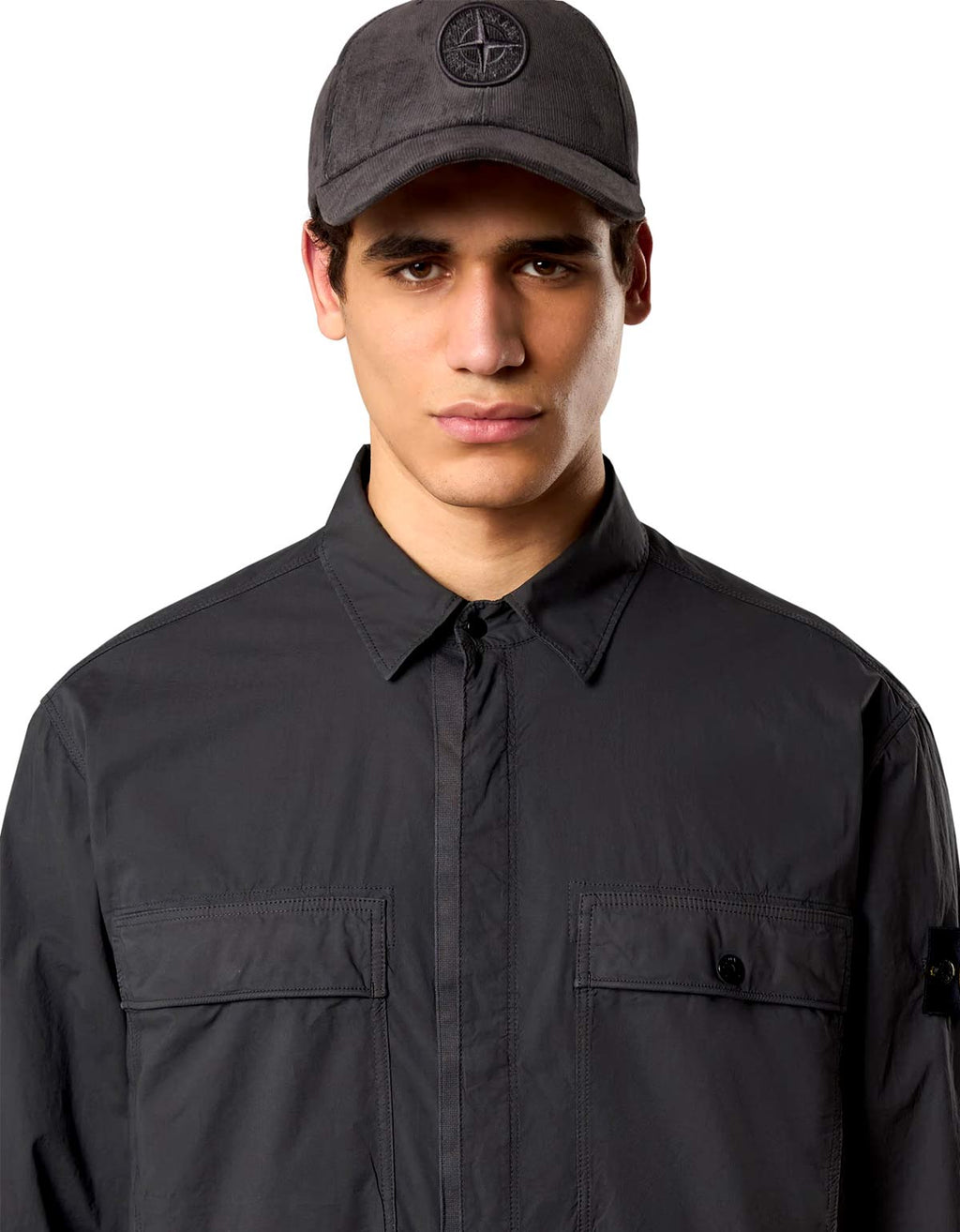 Stone Island Black Paracadute Overshirt