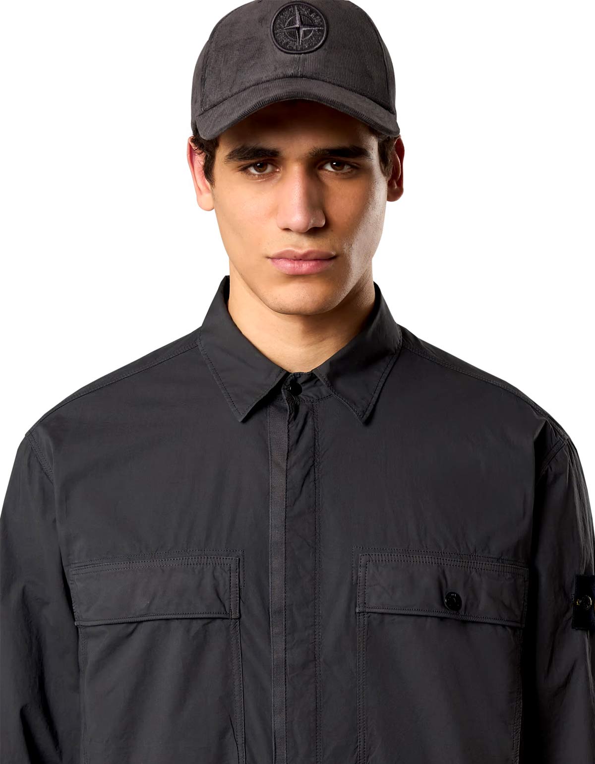 Stone Island Black Paracadute Overshirt