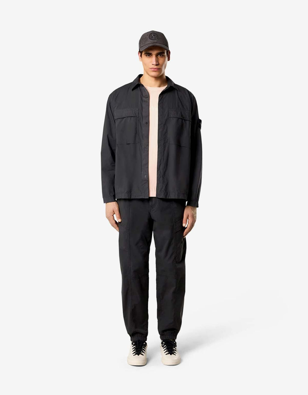 Stone Island Black Paracadute Overshirt