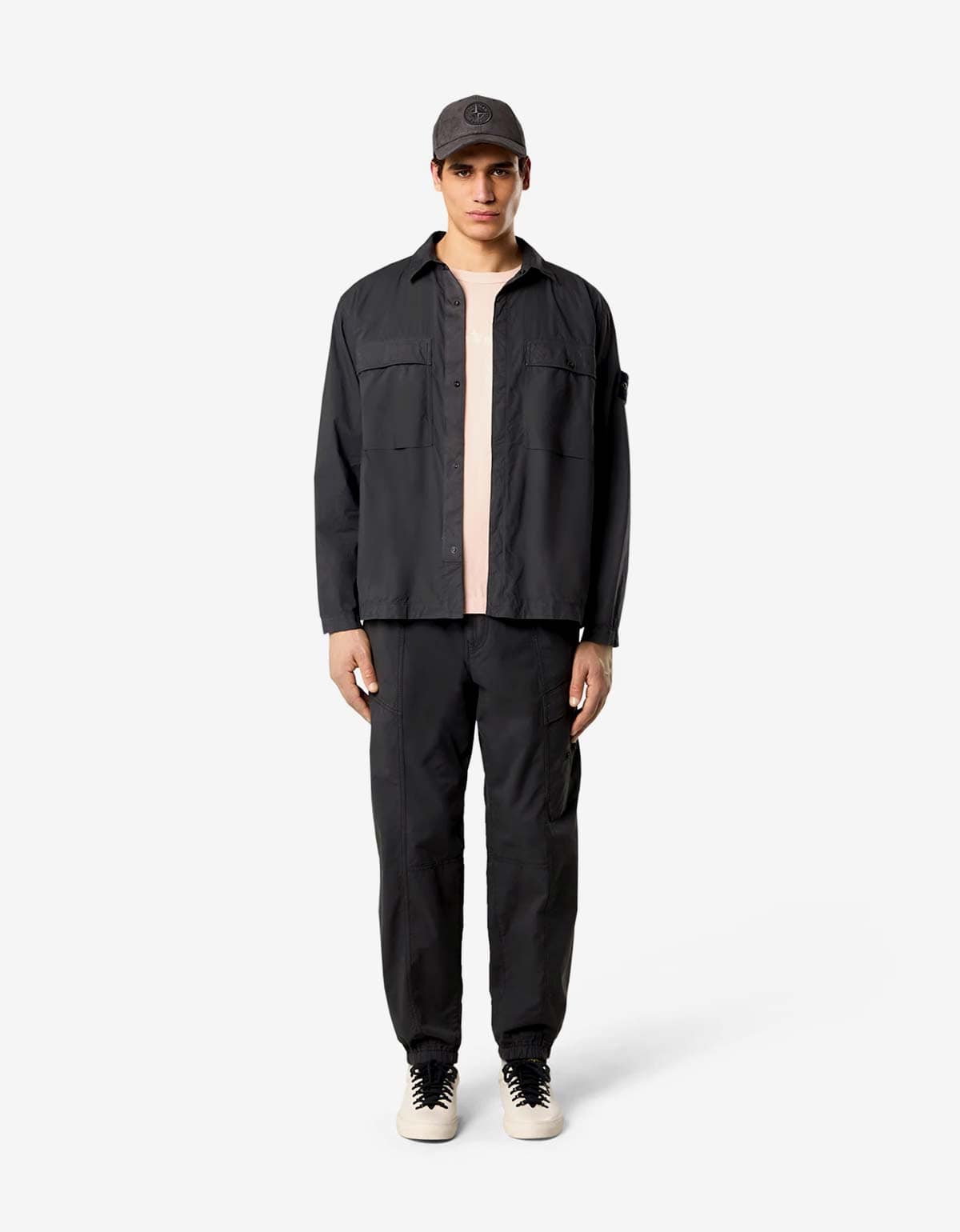 Stone Island Black Paracadute Overshirt