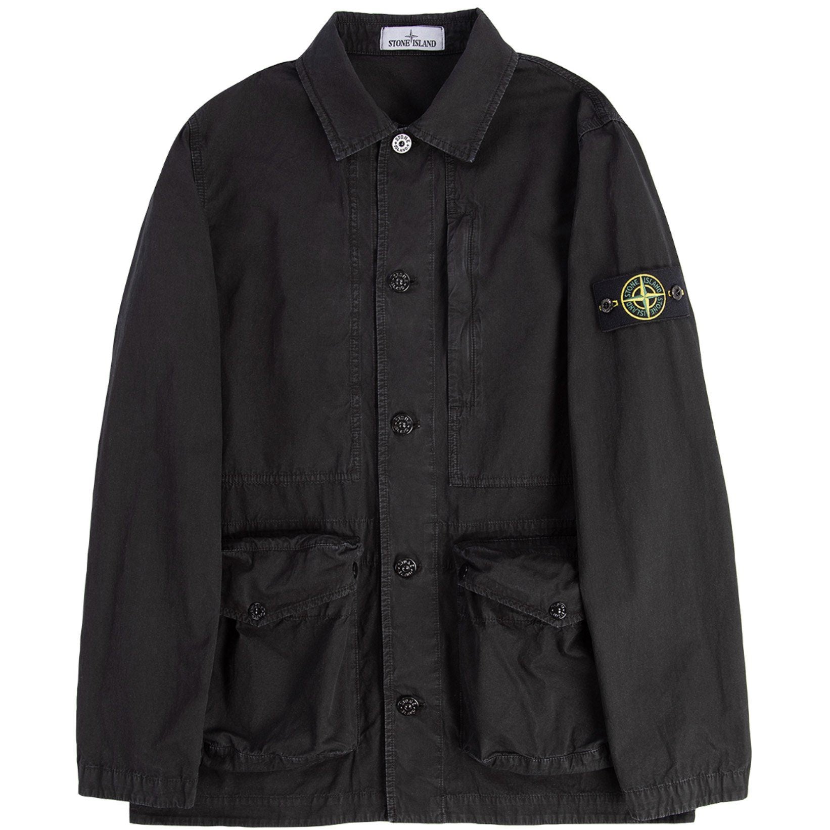 Stone Island Black Tela Cotton Jacket