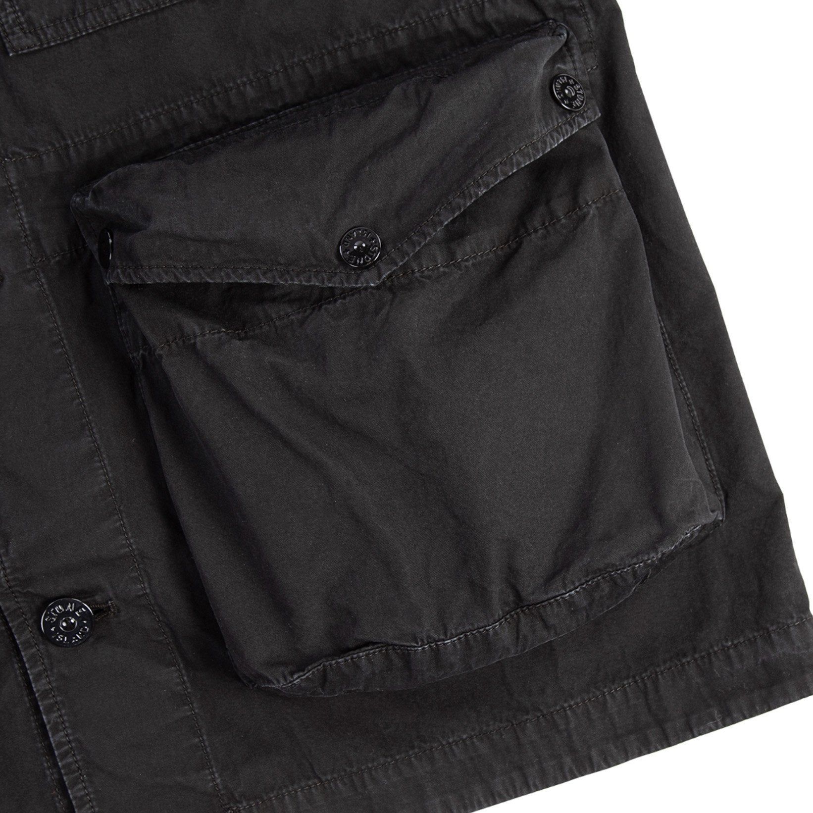 Stone Island Black Tela Cotton Jacket