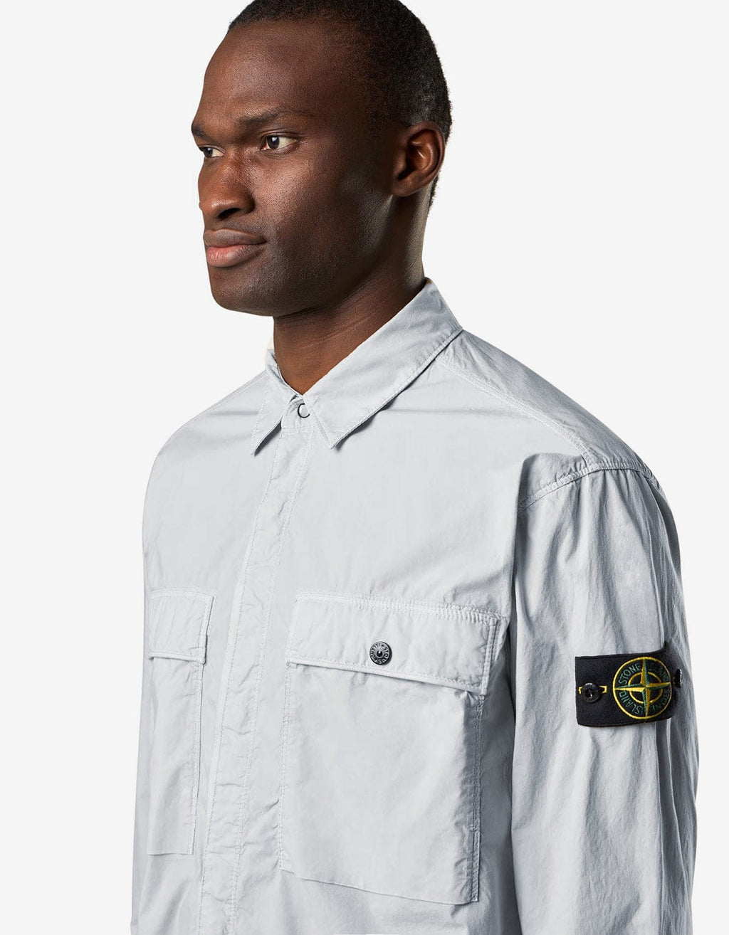 Stone Island Blue Paracadute Overshirt