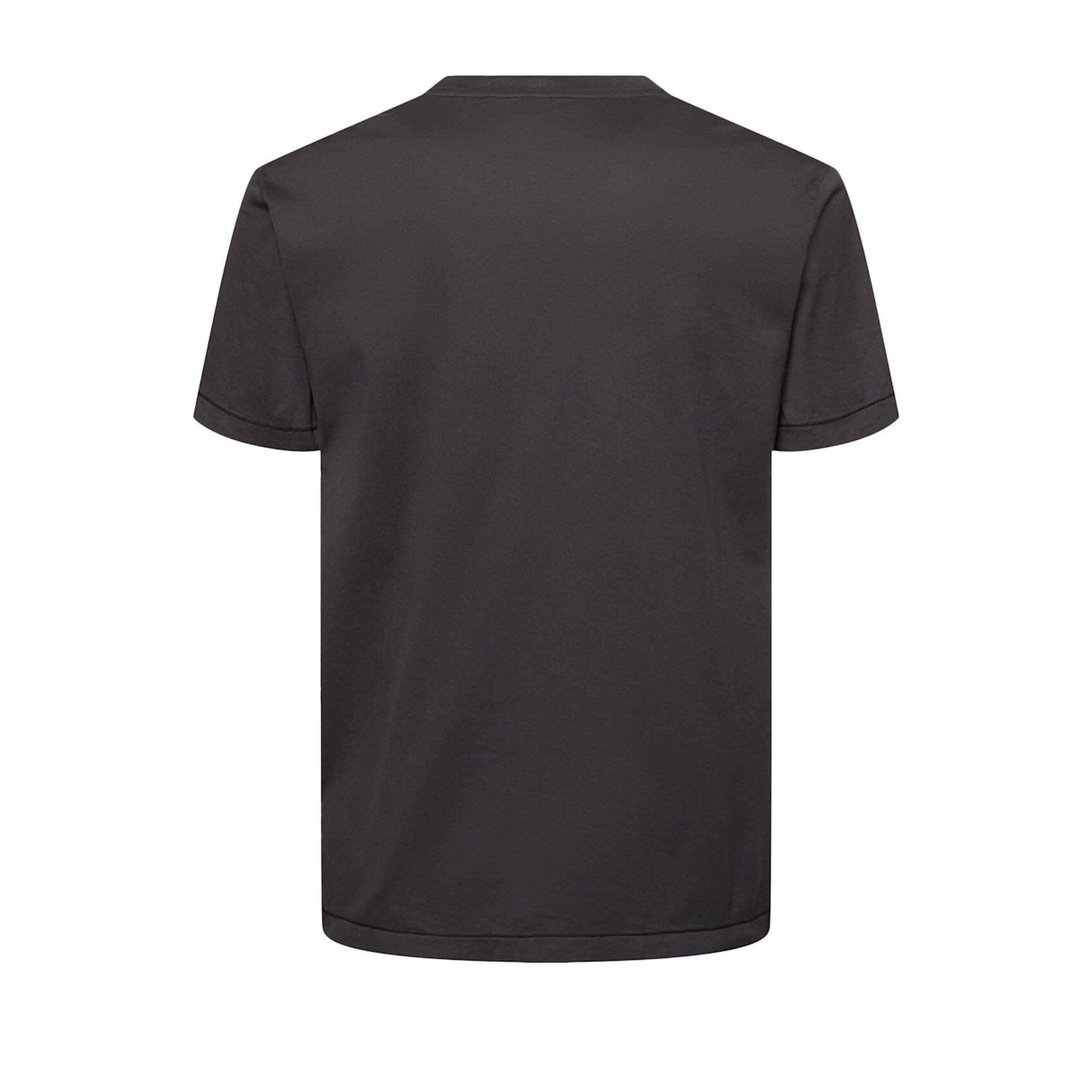Stone Island Compass Logo T-Shirt in Charcoal Grey