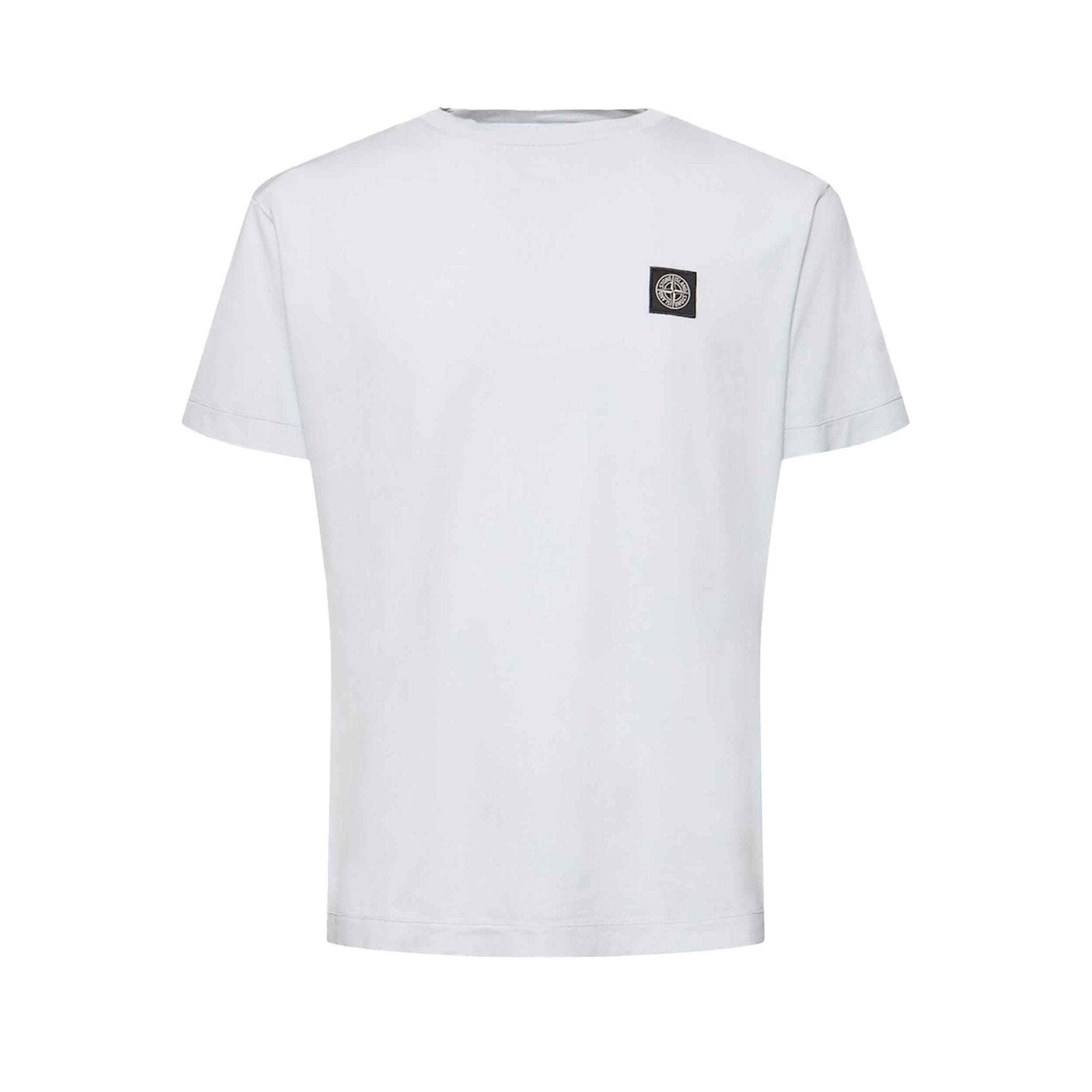 Stone Island Compass Logo T-Shirt in Sky Blue