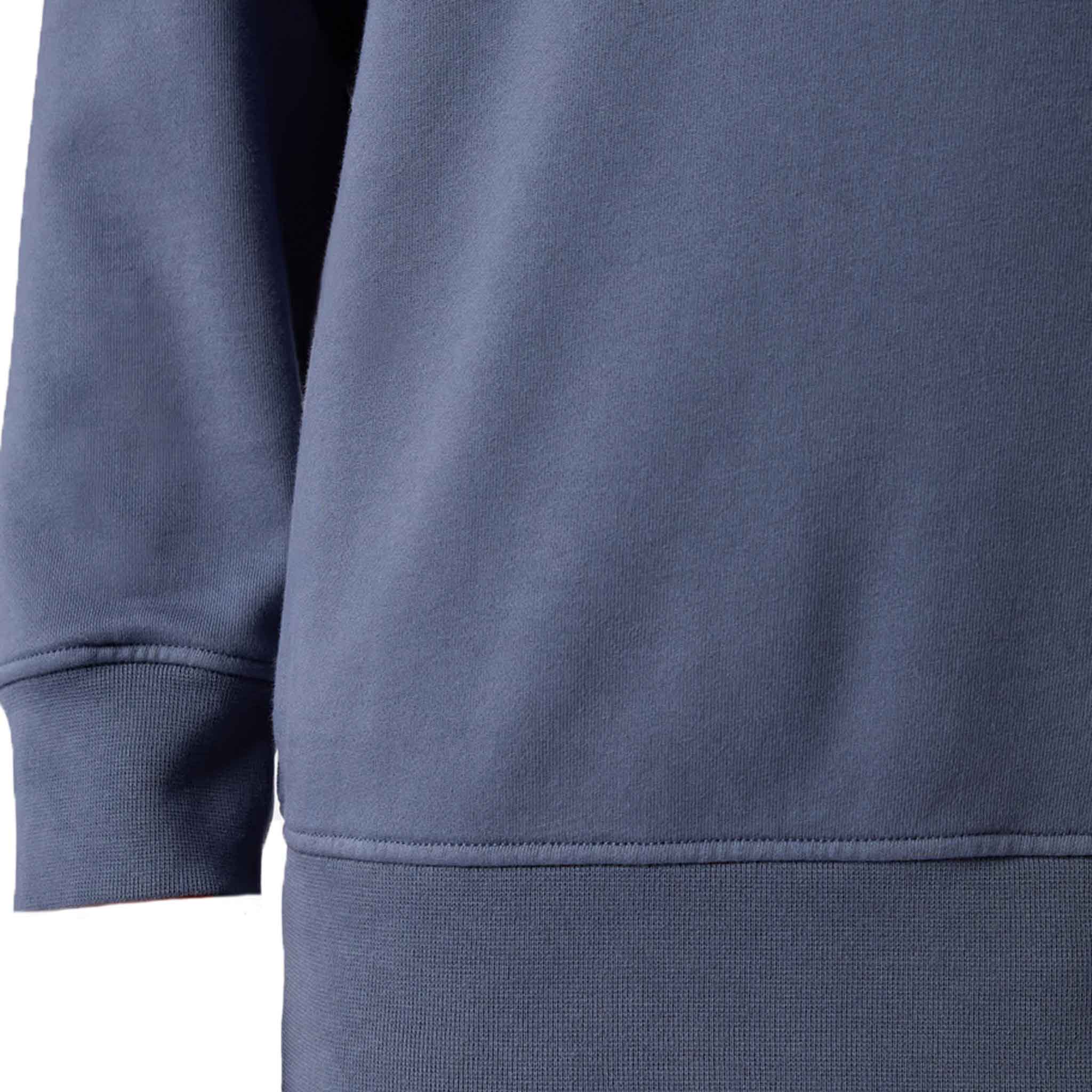 Stone Island Cotton Fleece Crewneck Sweatshirt in Mid Blue