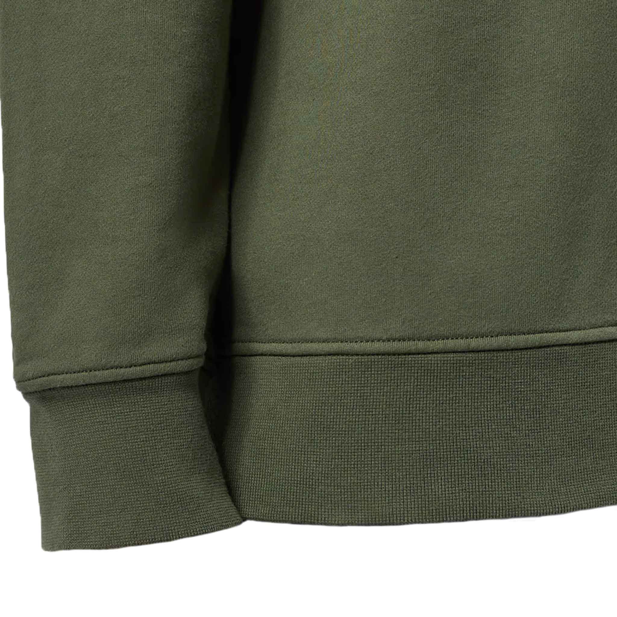 Stone Island Cotton Fleece Crewneck Sweatshirt in Musk Green