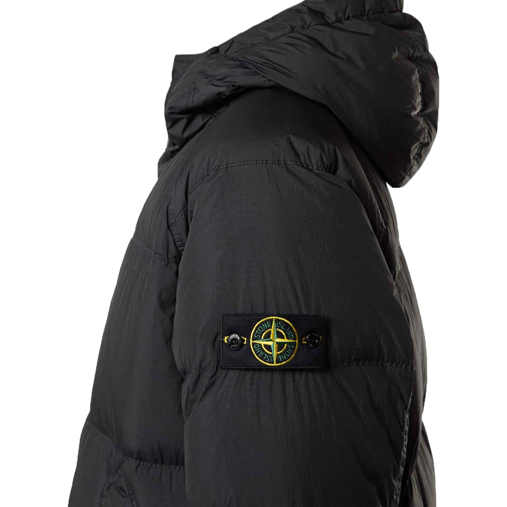 Stone Island Crinkle Reps R-NY Down Parka in Black