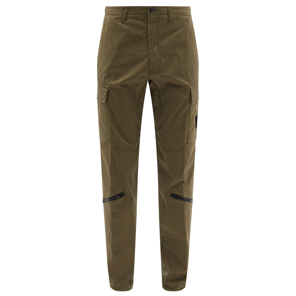 Stone Island Garment Dyed Tapered Cargos