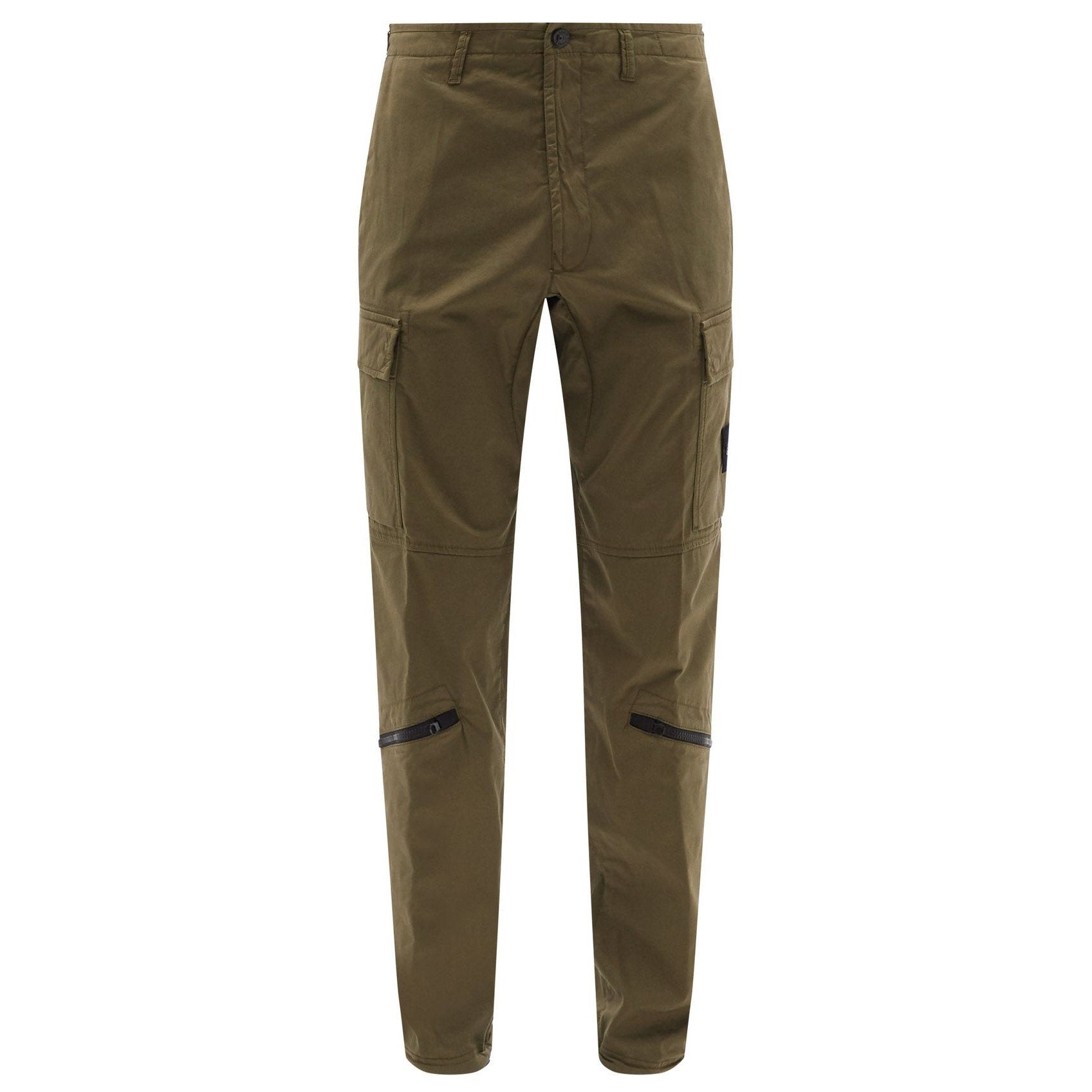 Stone Island Garment Dyed Tapered Cargos