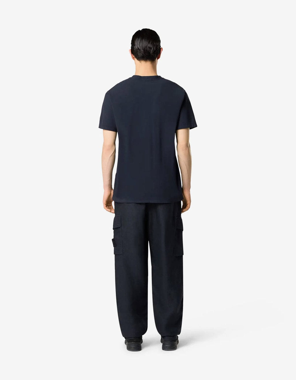 Stone Island Ghost Blue Compass Patch T-Shirt