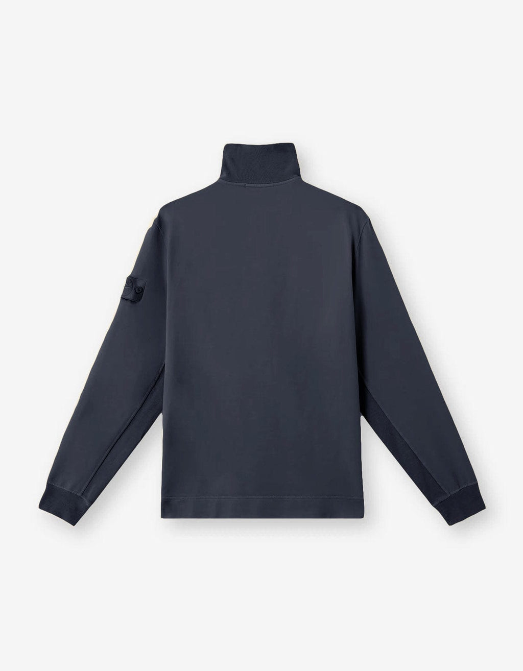 Stone Island Ghost Blue Half-Snap Sweatshirt