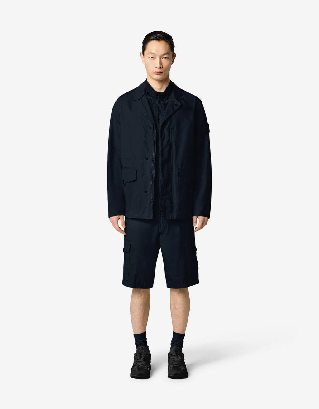 Stone Island Ghost Blue Weatherproof Blazer Jacket