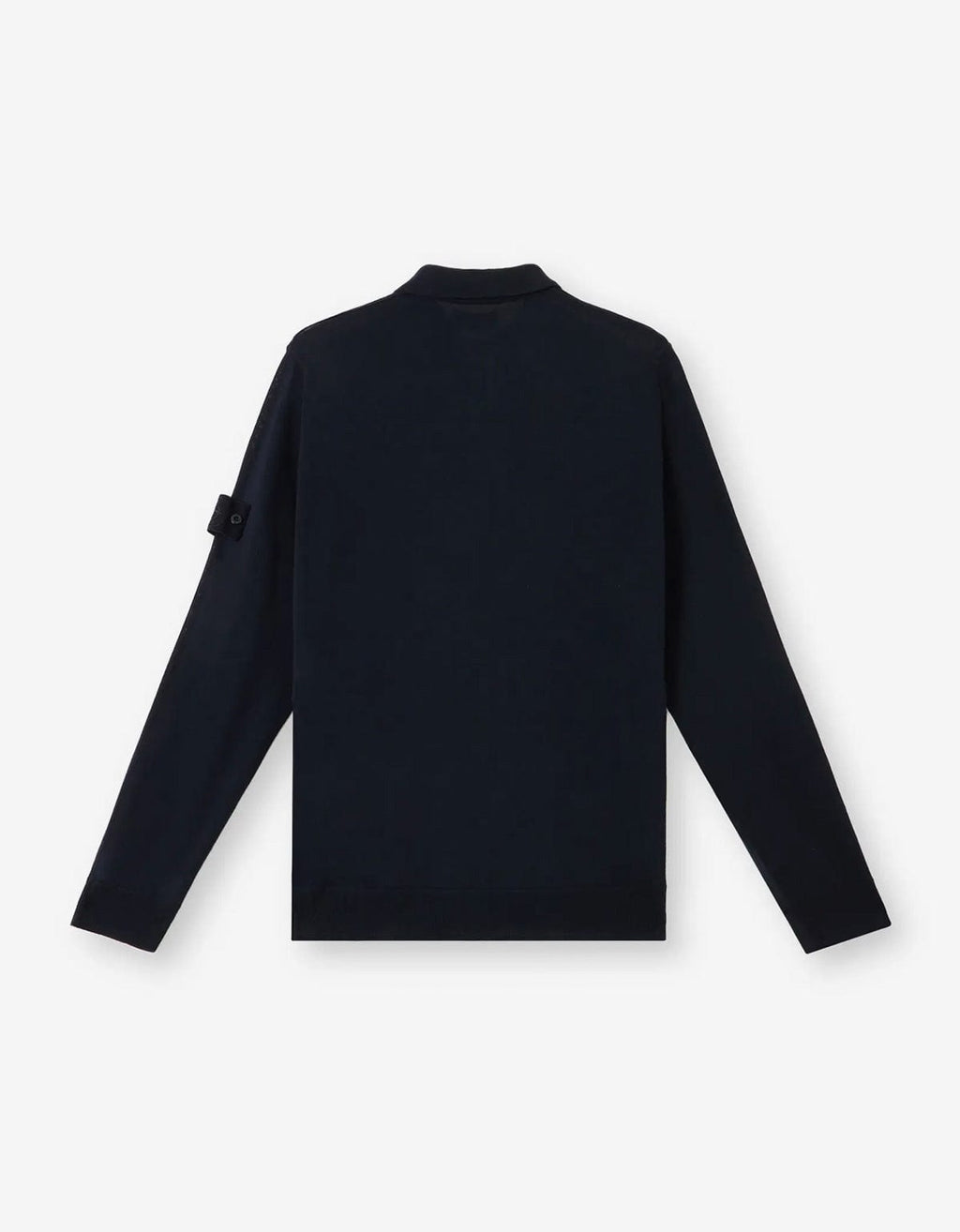Stone Island Ghost Blue Wool LS Polo Shirt