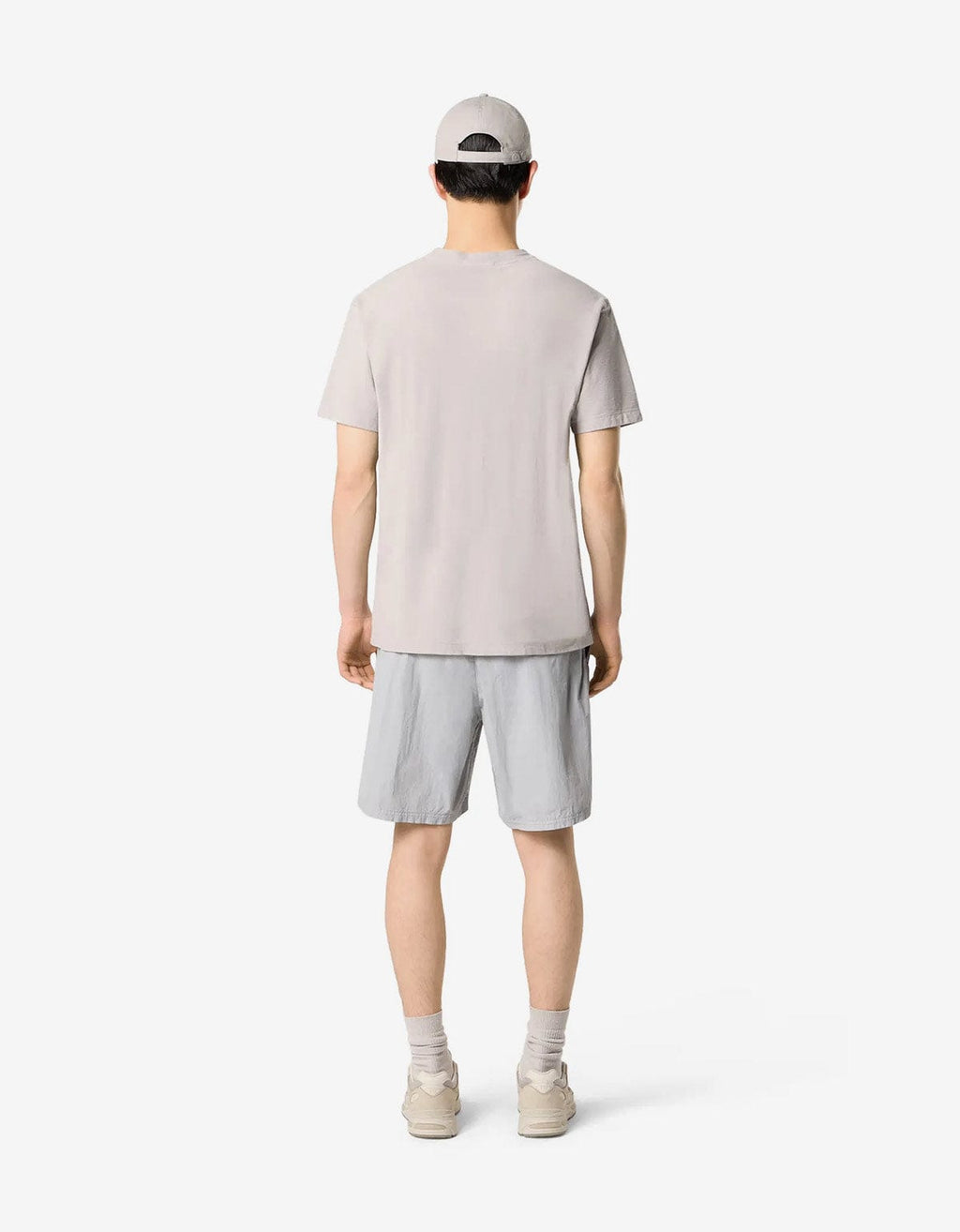 Stone Island Ghost Grey Compass Patch T-Shirt