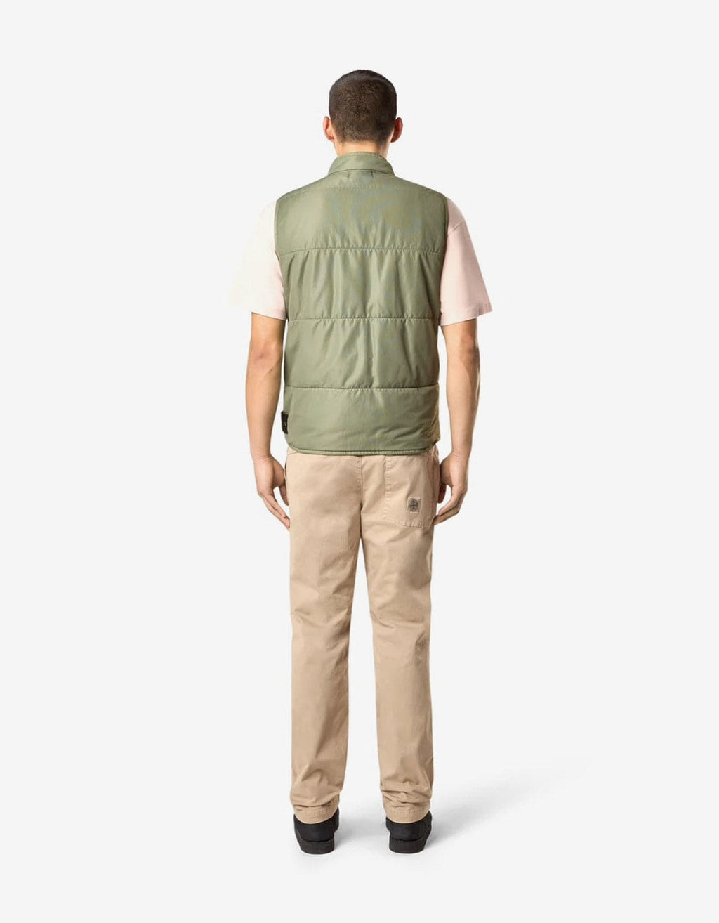 Stone Island Green Run-Proof Nylon Mesh-TC Gilet