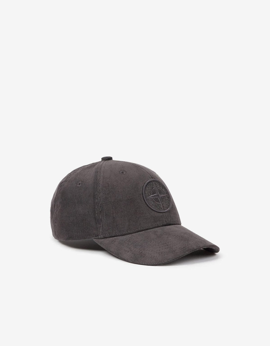 Stone Island Grey Corduroy Logo Cap