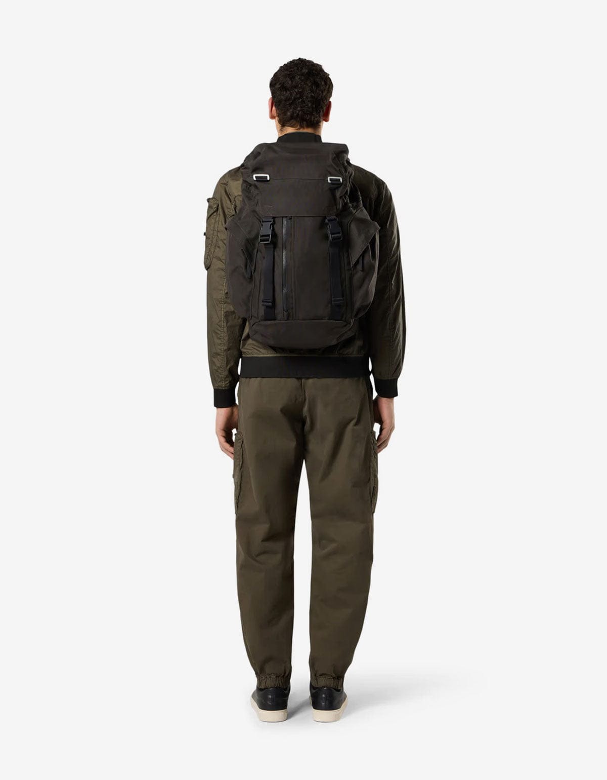 Stone Island Beige Resin Treated Cordura Backpack