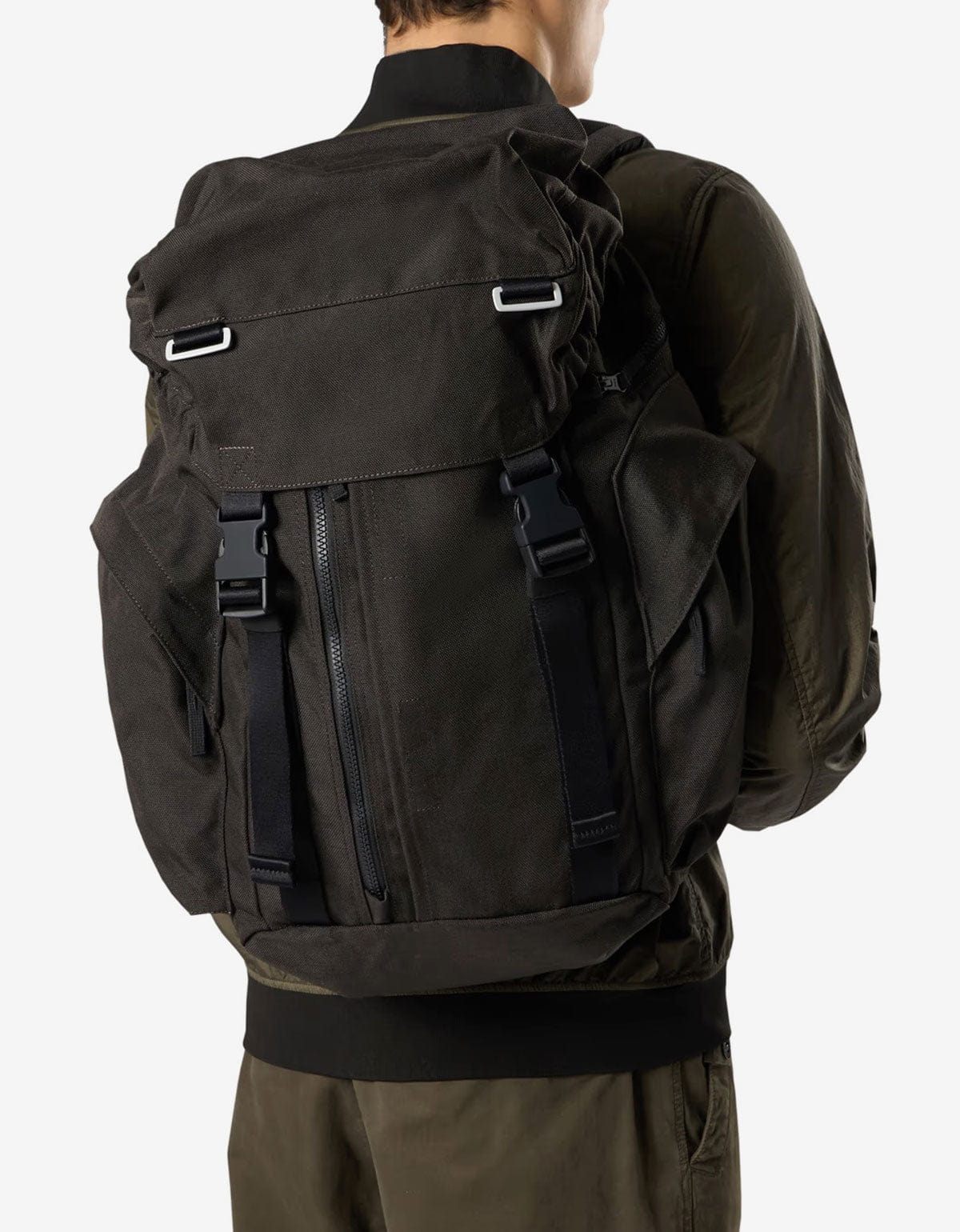 Stone Island Beige Resin Treated Cordura Backpack