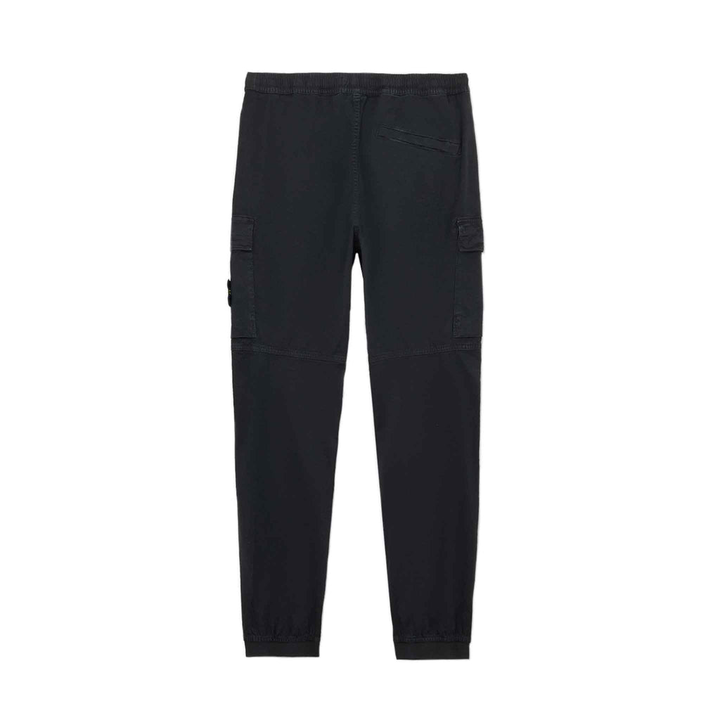 Stone Island 'Old' Effect Regular Tapered Cargo Pants in Black