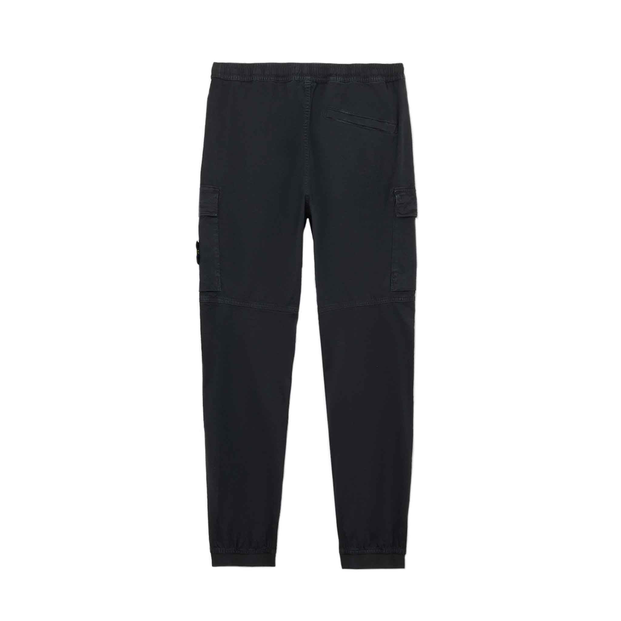 Stone Island 'Old' Effect Regular Tapered Cargo Pants in Black