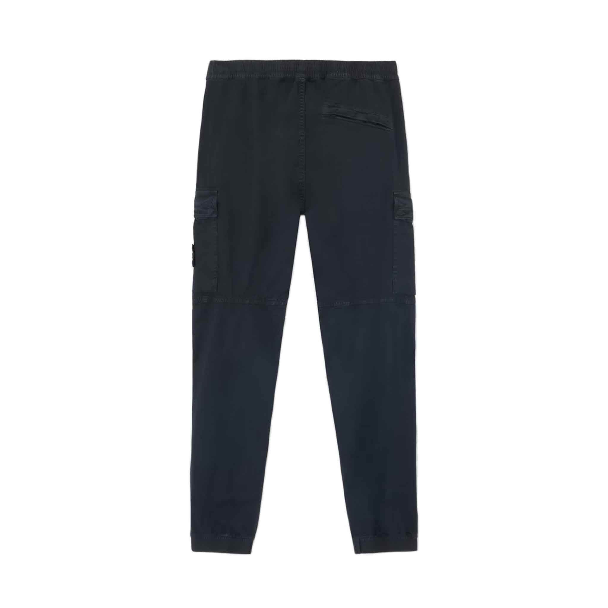 Stone Island 'Old' Effect Regular Tapered Cargo Pants in Navy Blue