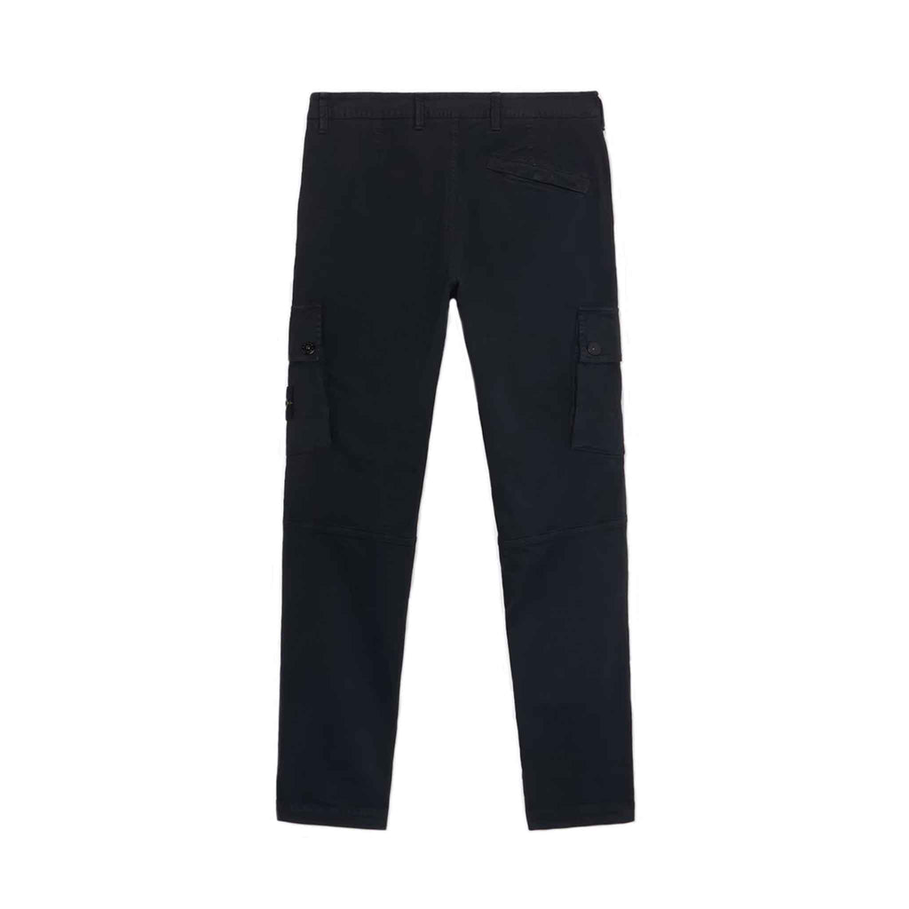 Stone Island 'Old' Effect Slim Fit Cargo Pants in Navy Blue