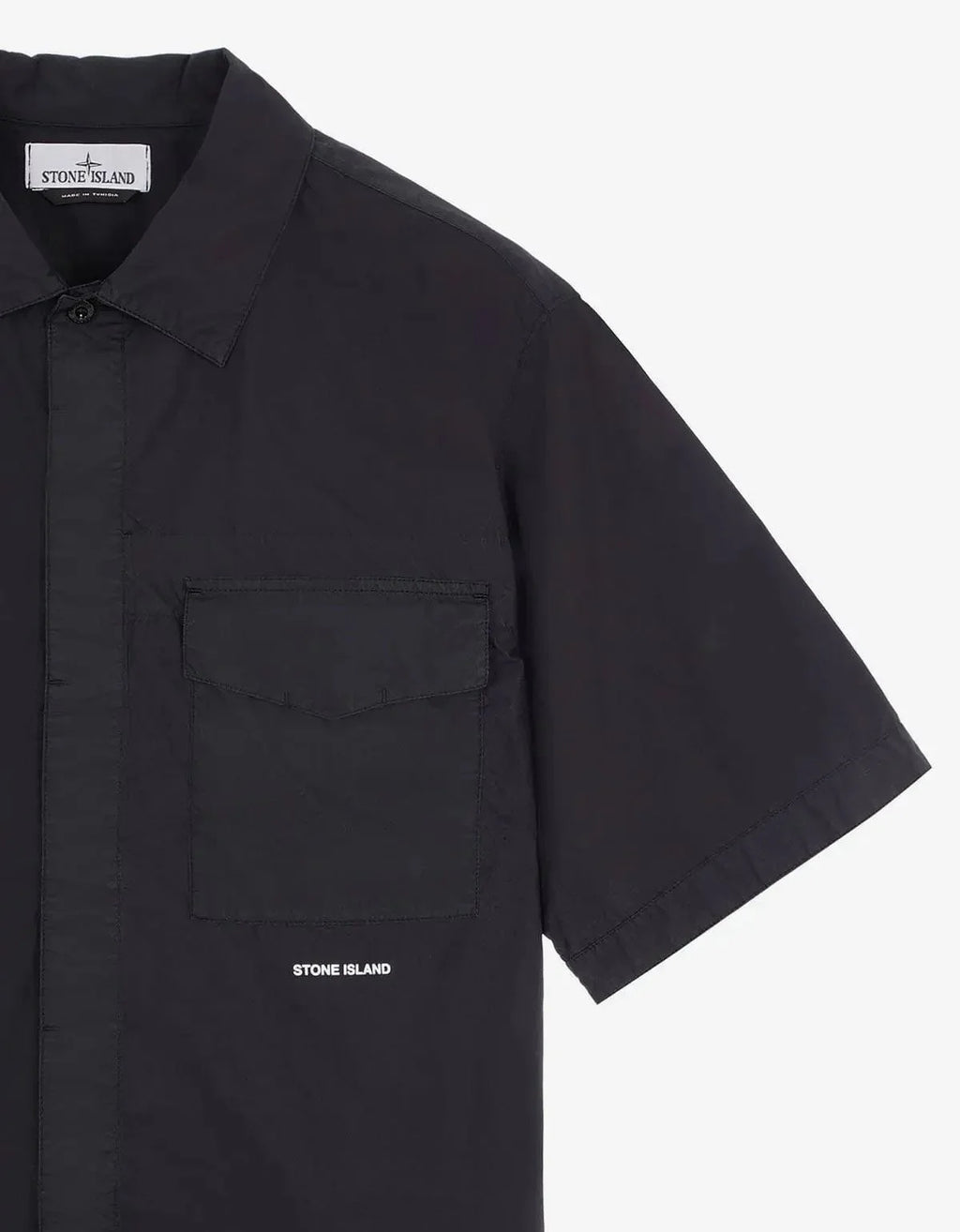 Stone Island Blue Short Sleeve Overshirt